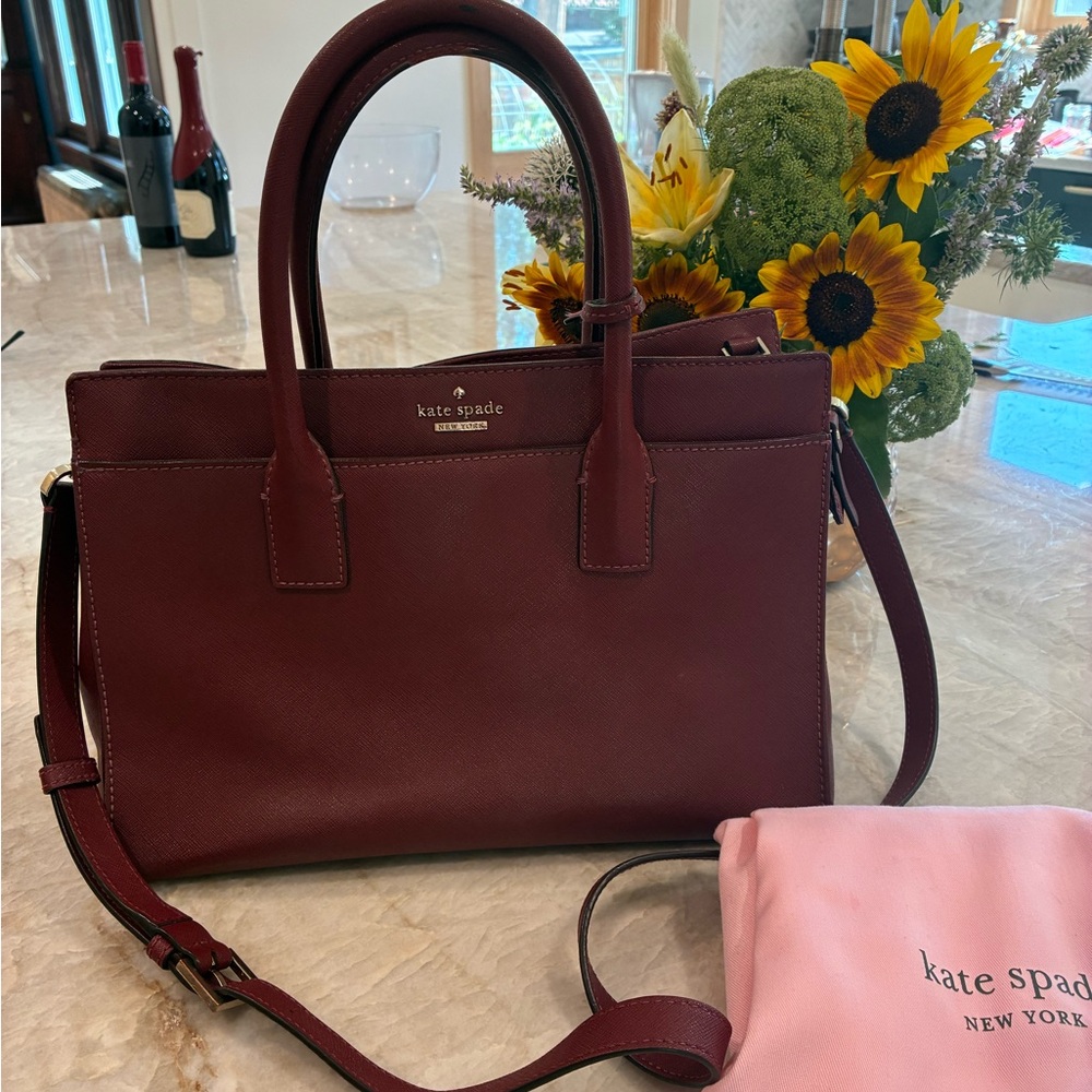 Kate Spade Deep Red Satchel Bag
